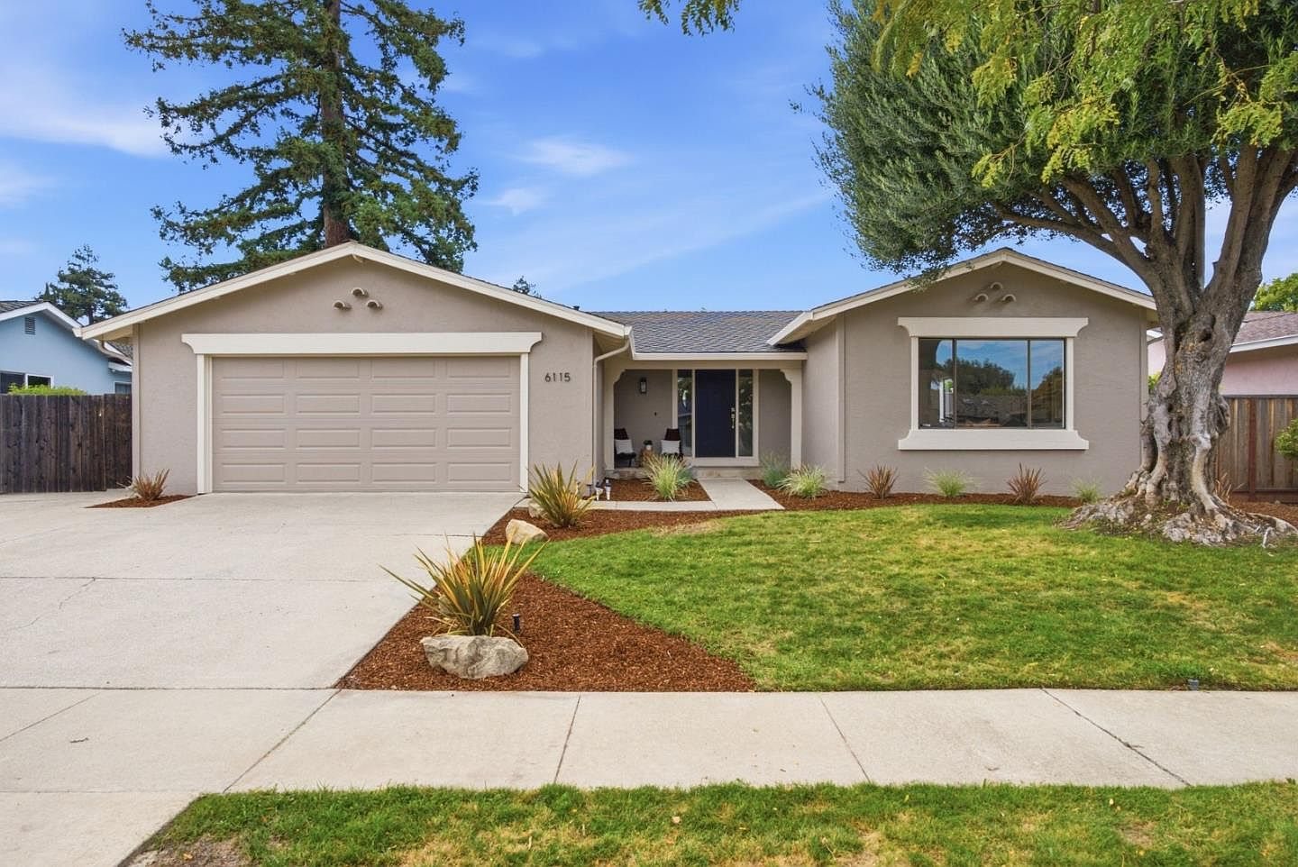 6115 Corte De La Reina, San Jose, a single story home with a landscaped front yard