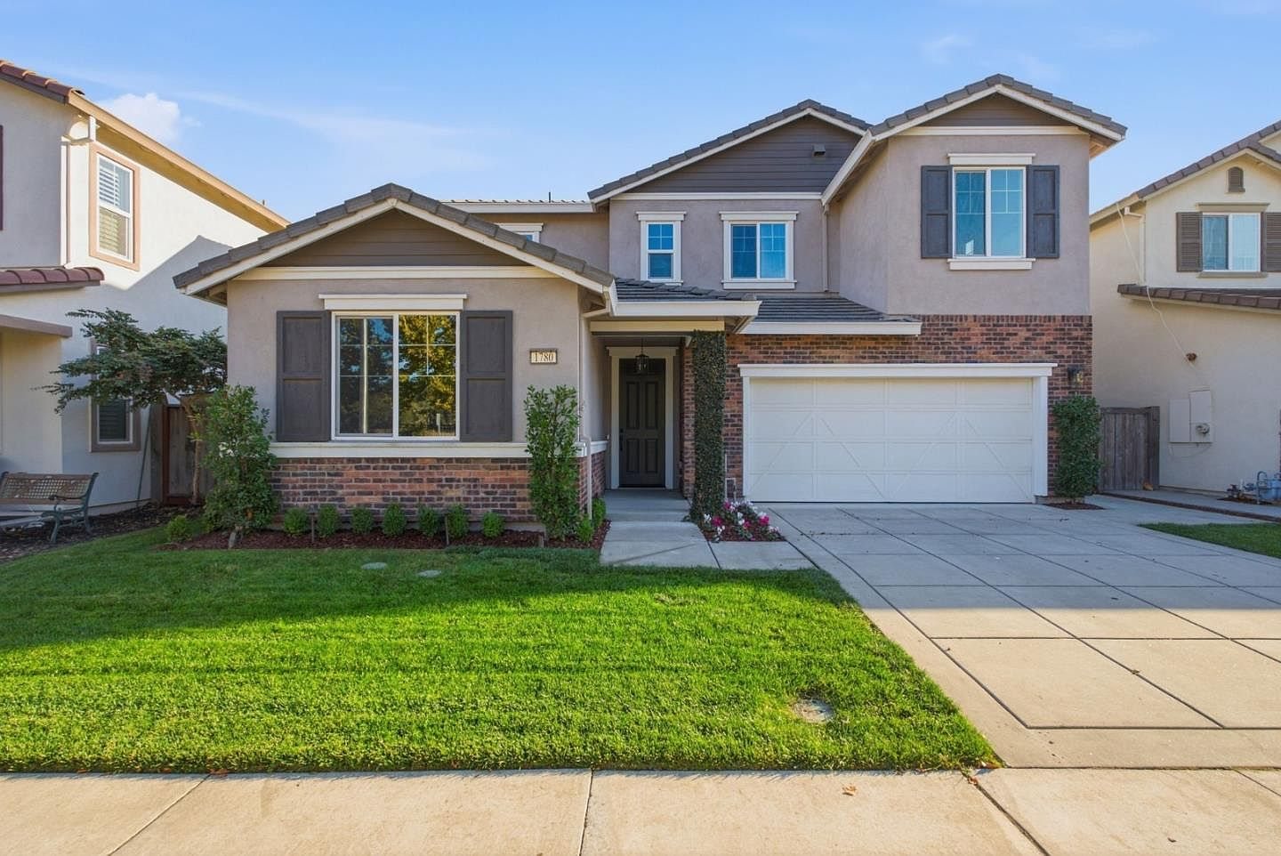 1780 Tarragon Drive, Gilroy, a two story home with a stone accent facade